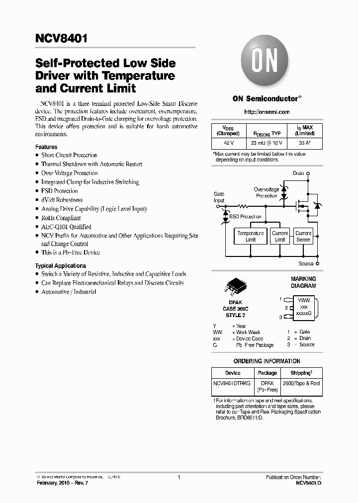 NCV8401_2685221.PDF Datasheet