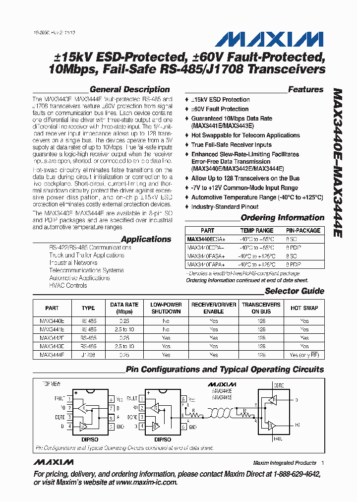 MAX3440EESA_2694592.PDF Datasheet