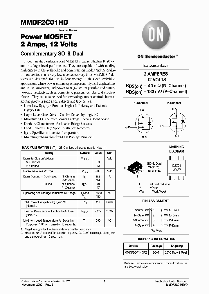 MMDF2C01HD-D_2699599.PDF Datasheet