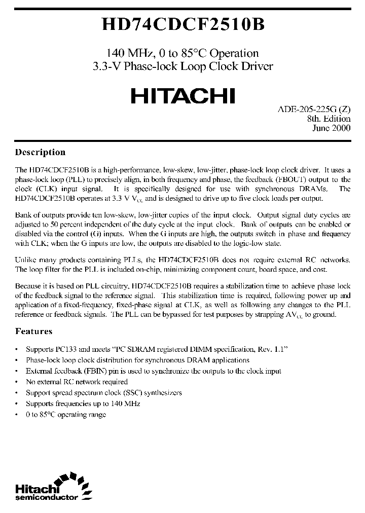 HD74CDCF2510B_2699037.PDF Datasheet