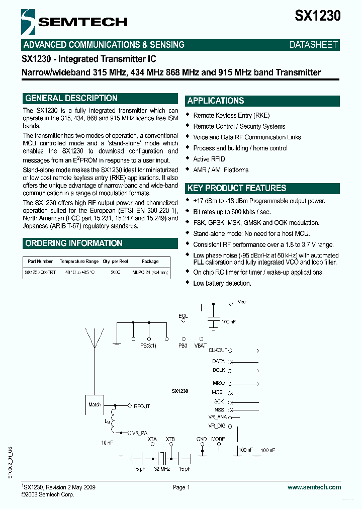 SX1230_2700011.PDF Datasheet