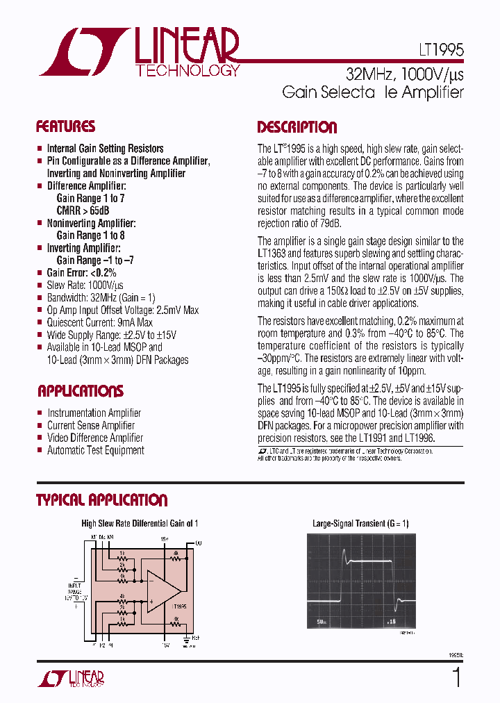 LT1995CMS_2700629.PDF Datasheet