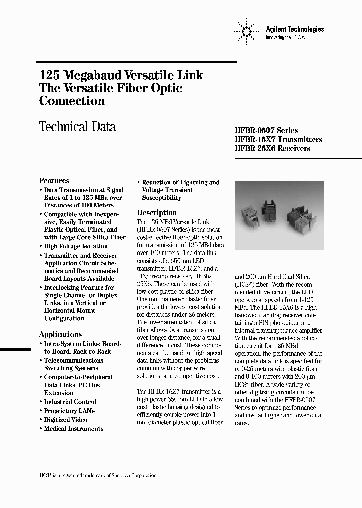 HFBR-15X7TRANSMITTERS_2702694.PDF Datasheet