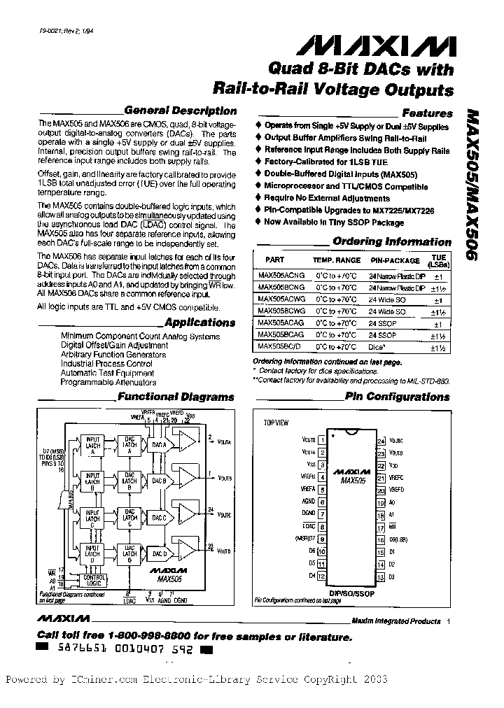 MAX505MAX506_2703274.PDF Datasheet