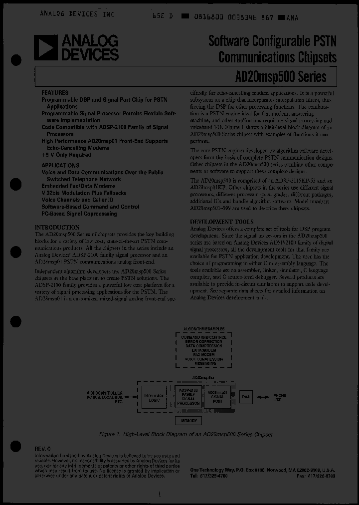 AD28MSP500CHIPSET_2703260.PDF Datasheet