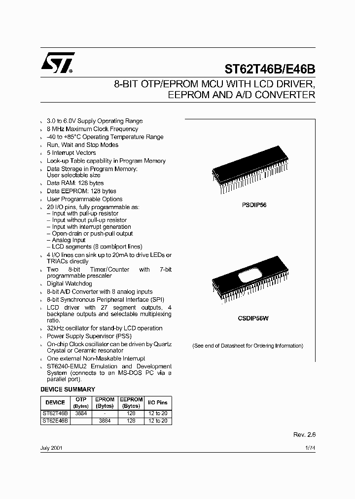 ST6246B_2707988.PDF Datasheet