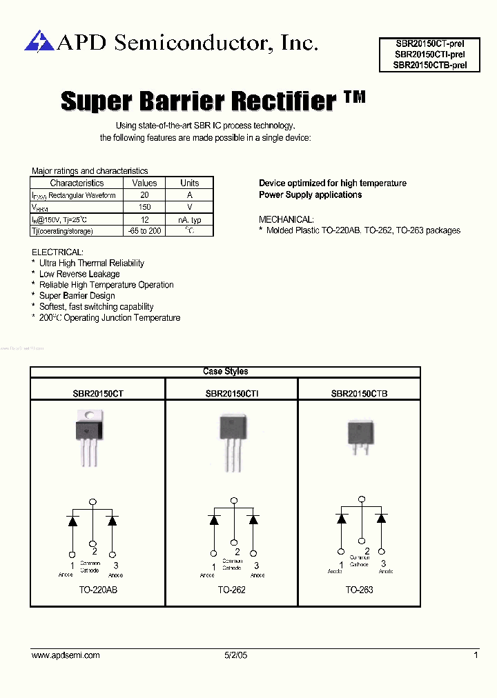 SBR20150CT_2712000.PDF Datasheet