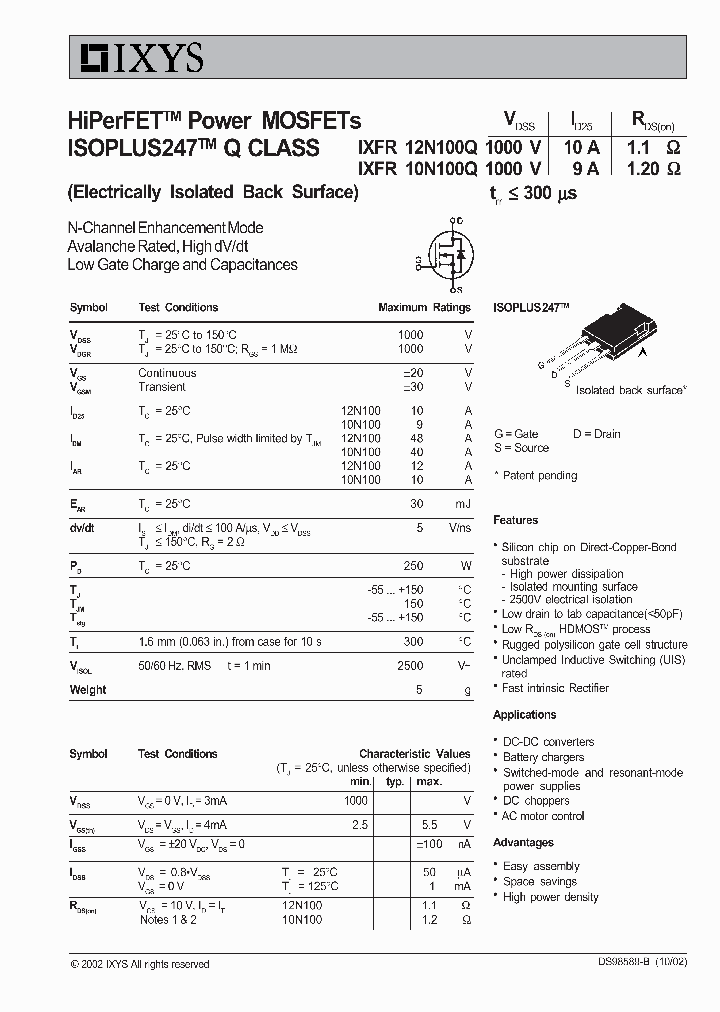 IXFR12N100Q_2712031.PDF Datasheet