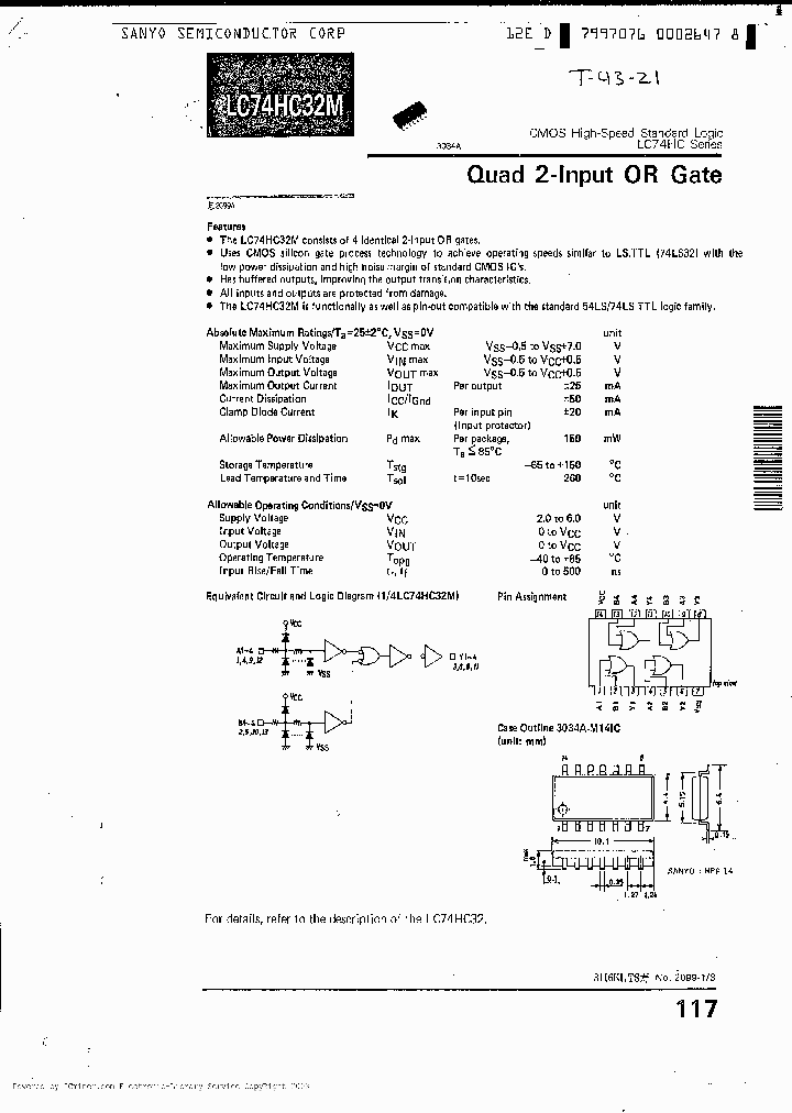 LC74HC32M_2714320.PDF Datasheet