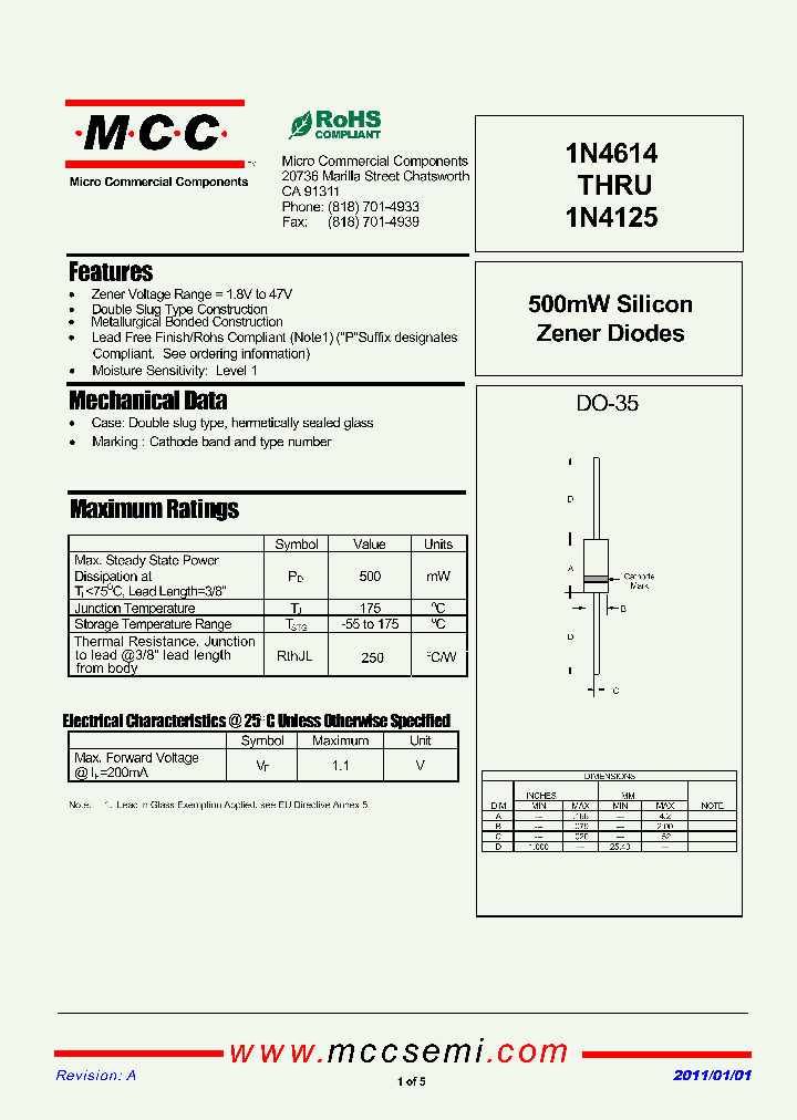 1N4099_2715089.PDF Datasheet