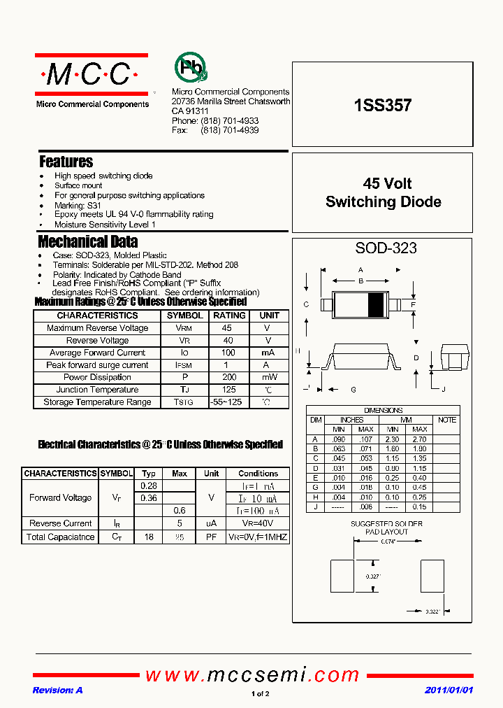 1SS357_2716685.PDF Datasheet