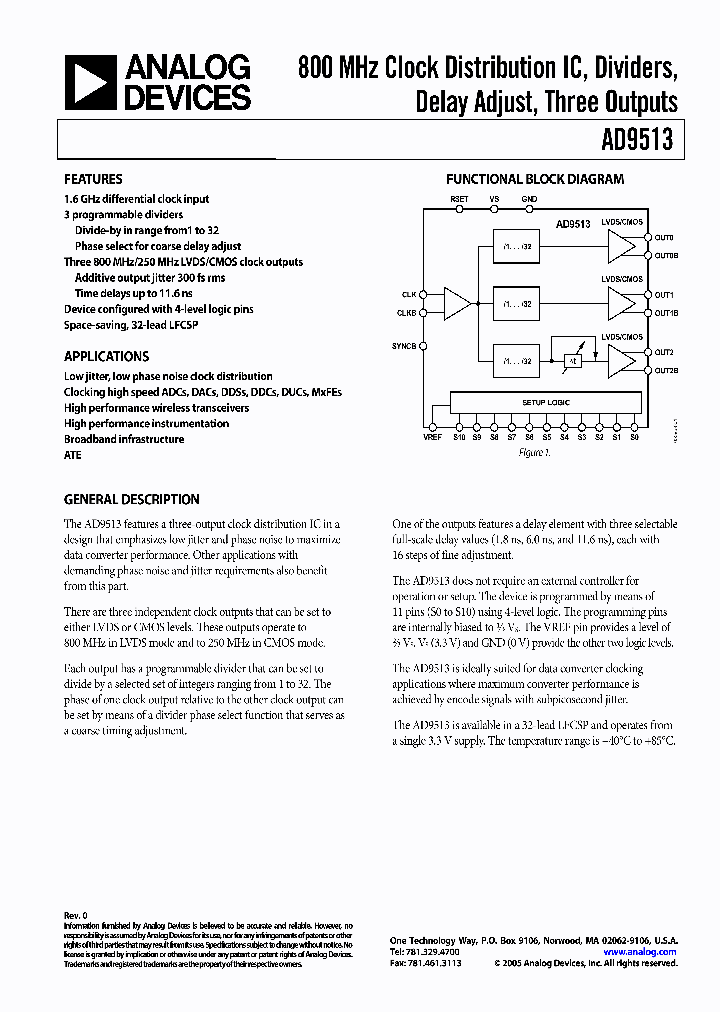 AD9513PCB_2721567.PDF Datasheet