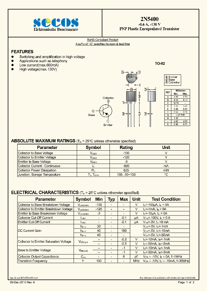 2N5400_2724997.PDF Datasheet