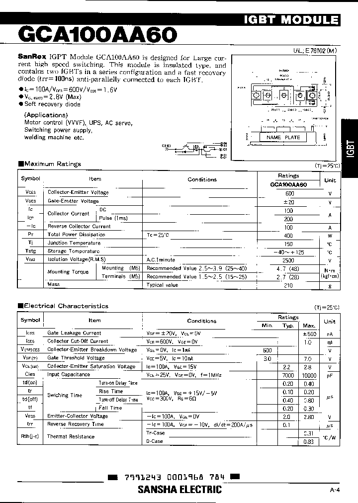 GCA100AA60_2739316.PDF Datasheet