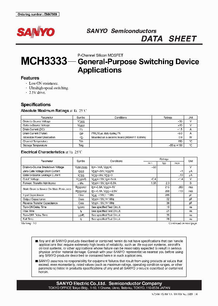 MCH3333_2742585.PDF Datasheet