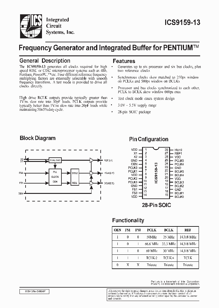 ICS9159-13_2743672.PDF Datasheet