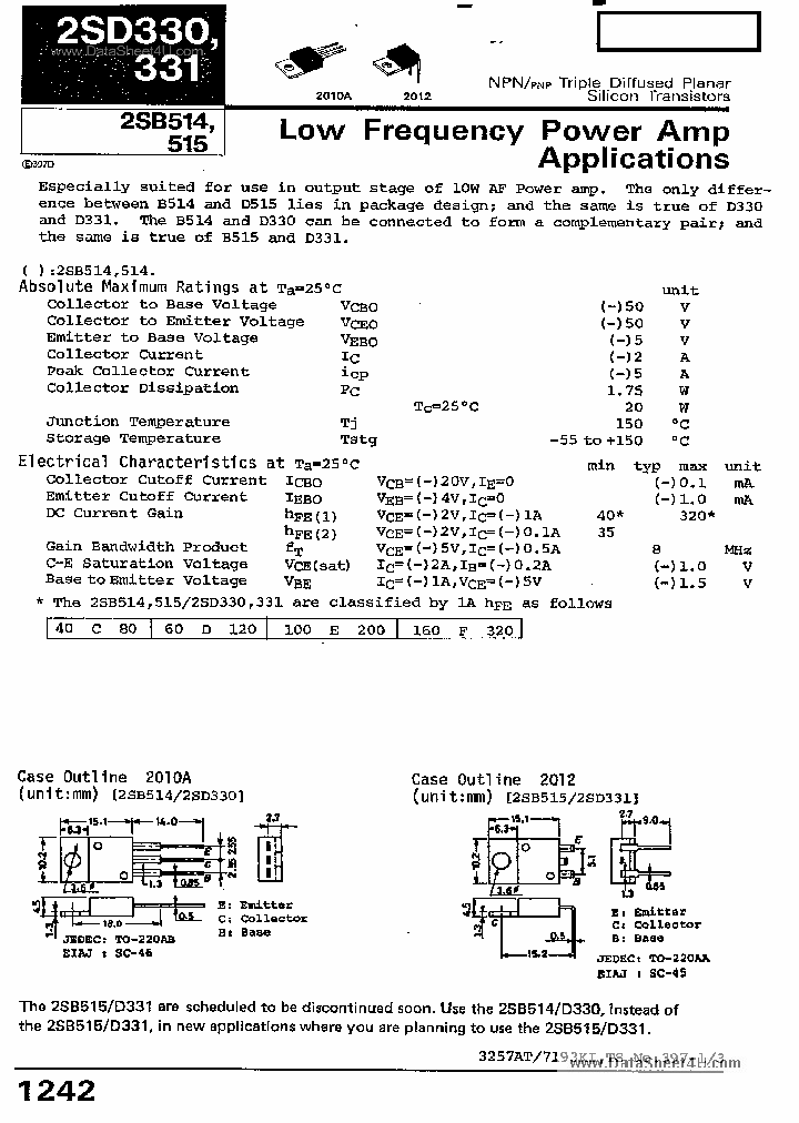 2SD330_2743819.PDF Datasheet
