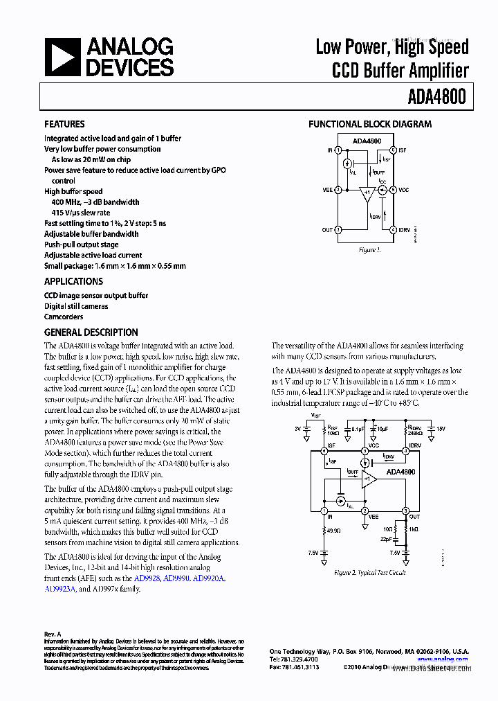 ADA4800_2746020.PDF Datasheet