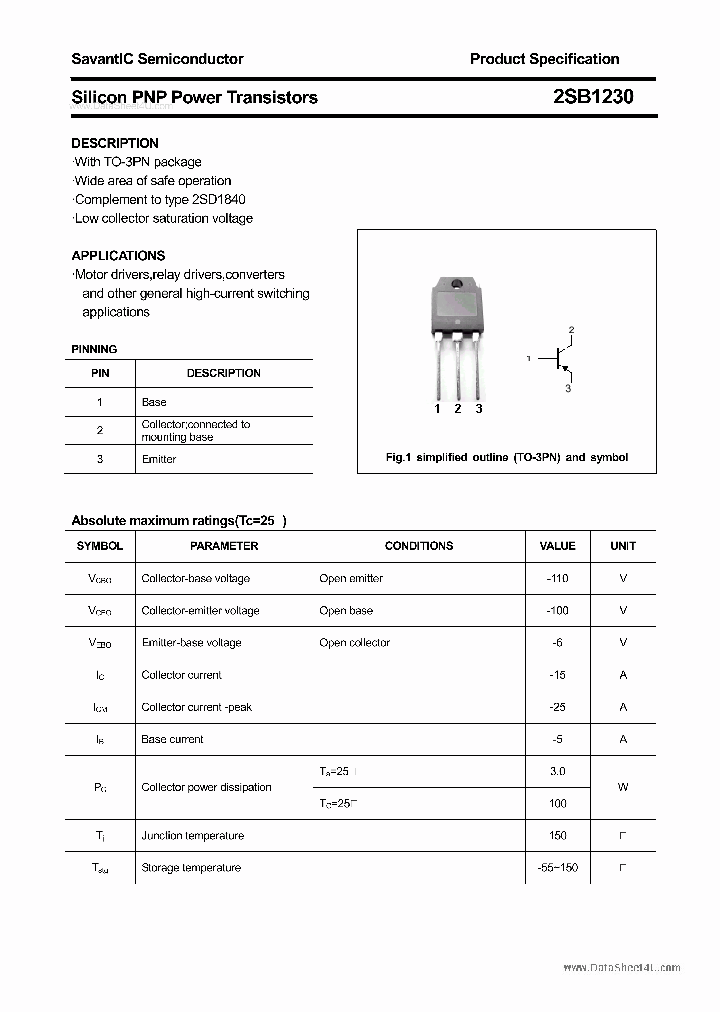 2SB1230_2746490.PDF Datasheet