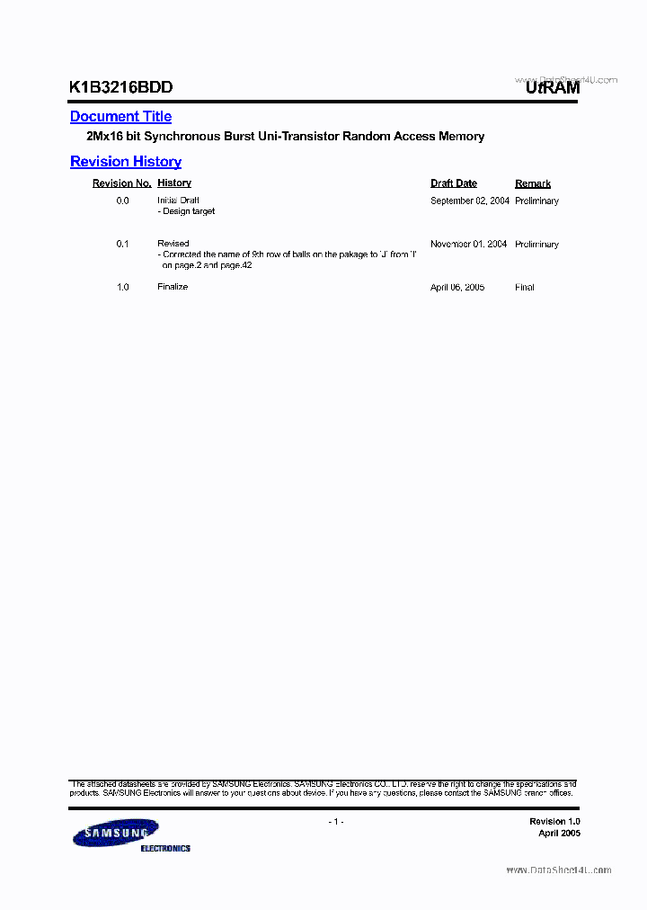 K1B3216BDD_2746497.PDF Datasheet