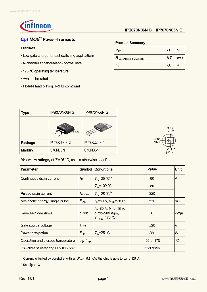 IPP070N06NG_2749789.PDF Datasheet