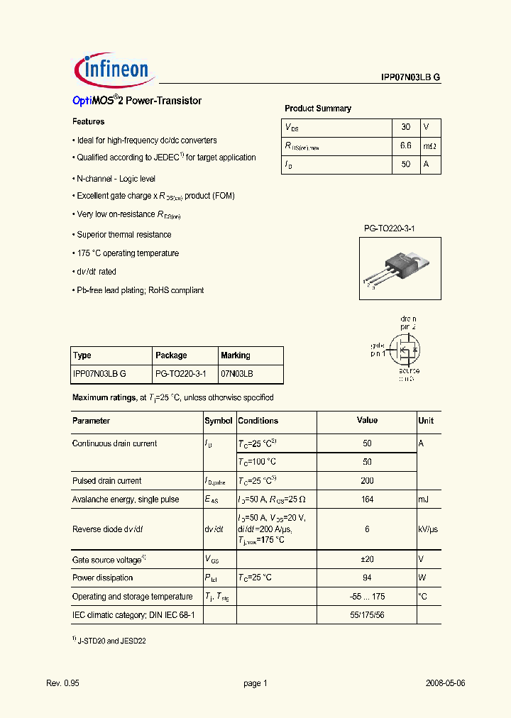 IPP07N03LBG_2749870.PDF Datasheet