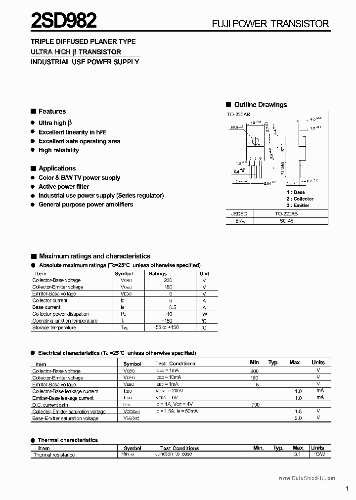 2SD982_2750238.PDF Datasheet