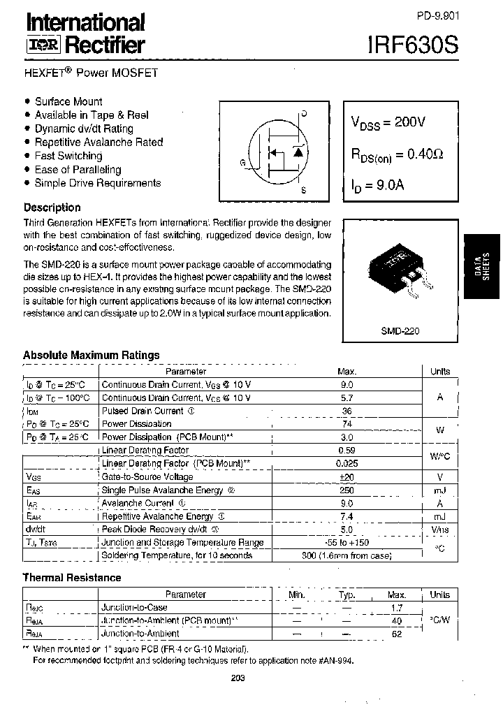 IRF630STRL_2756302.PDF Datasheet