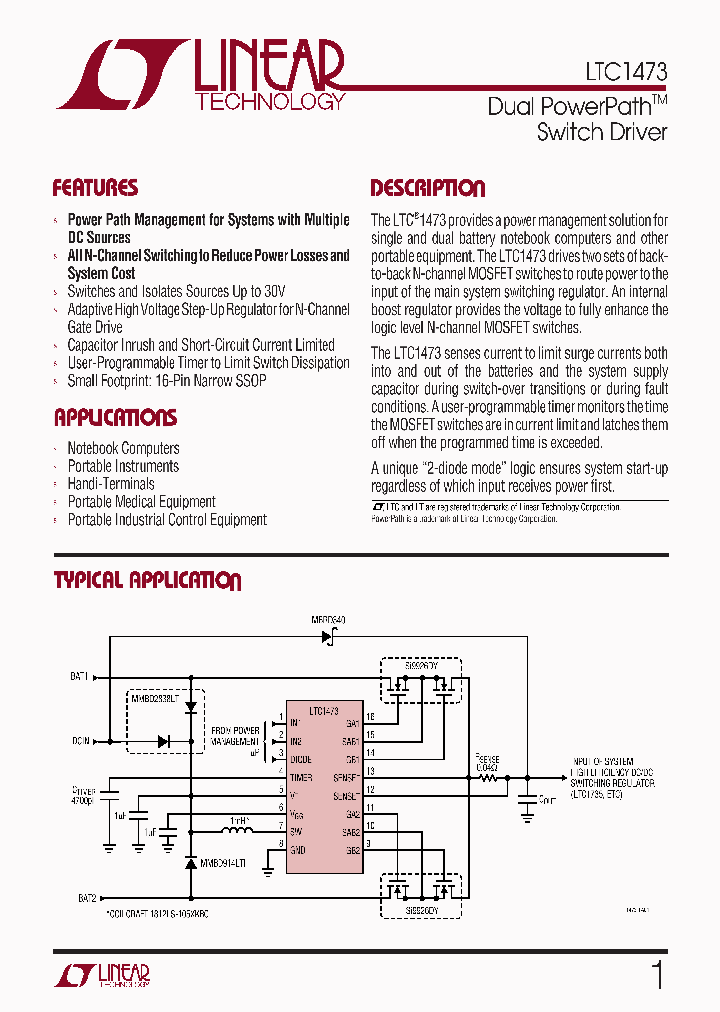 LTC1473_2760939.PDF Datasheet