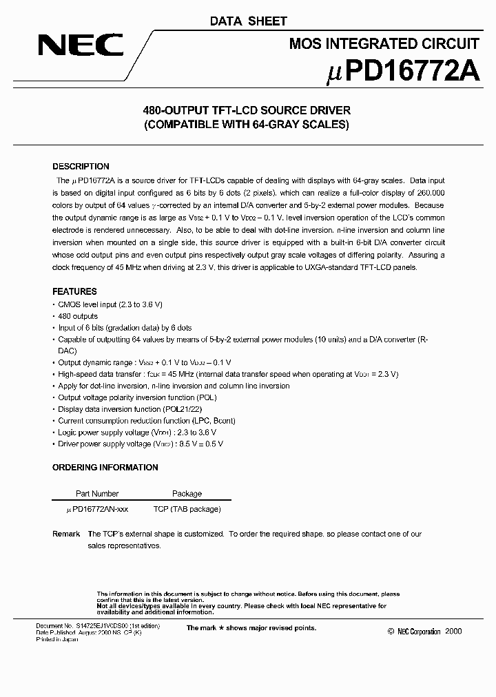 UPD16772A_2760871.PDF Datasheet