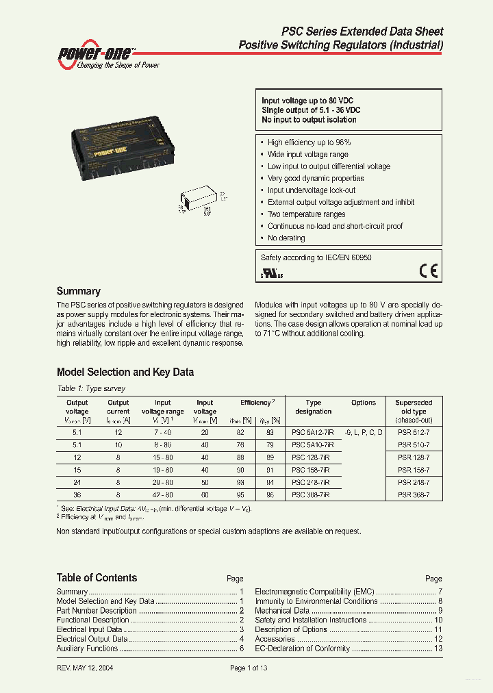 PSC128-7IR_2767608.PDF Datasheet