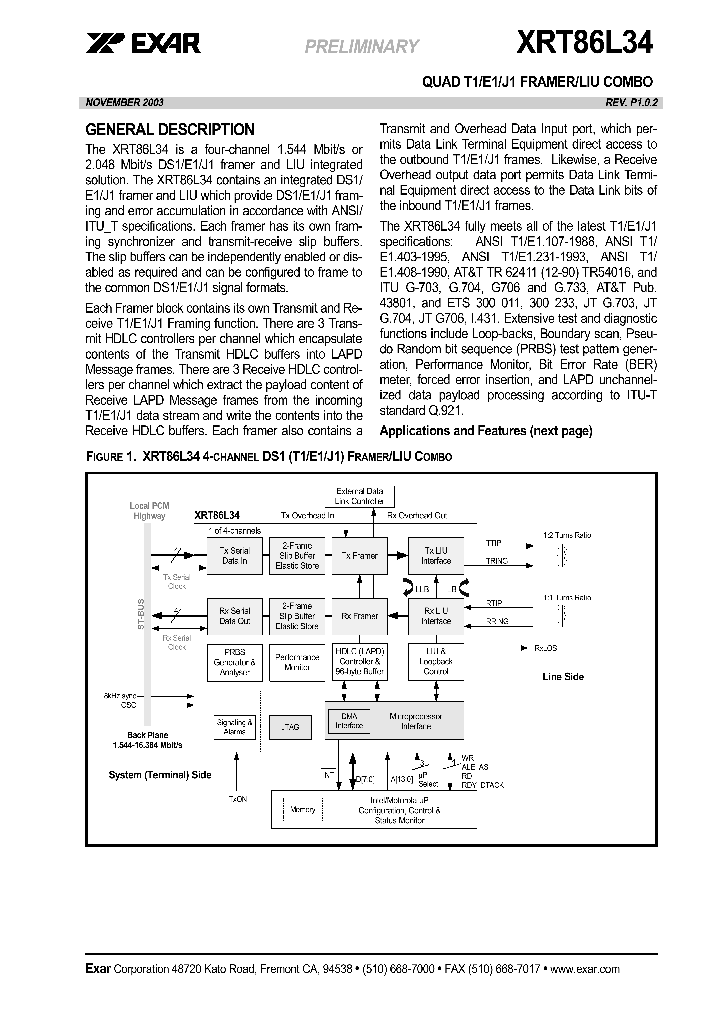 XRT86L34_2767698.PDF Datasheet