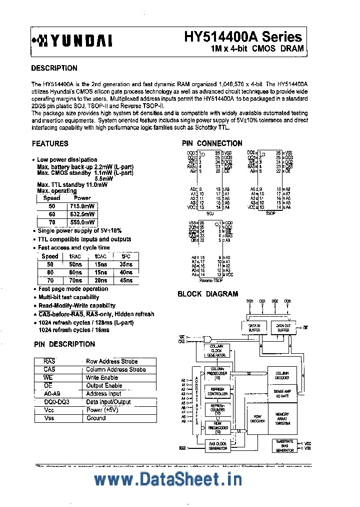 HY514400A_2768387.PDF Datasheet