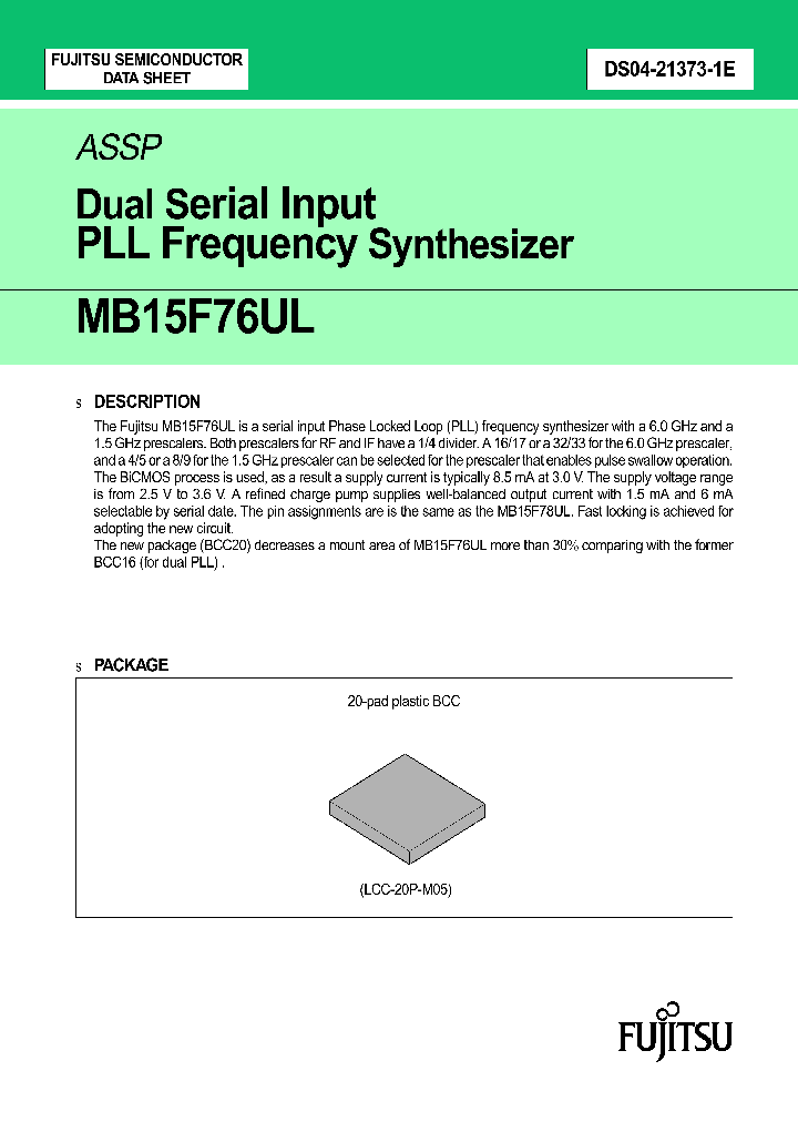 MB15F76ULPVA_2777570.PDF Datasheet