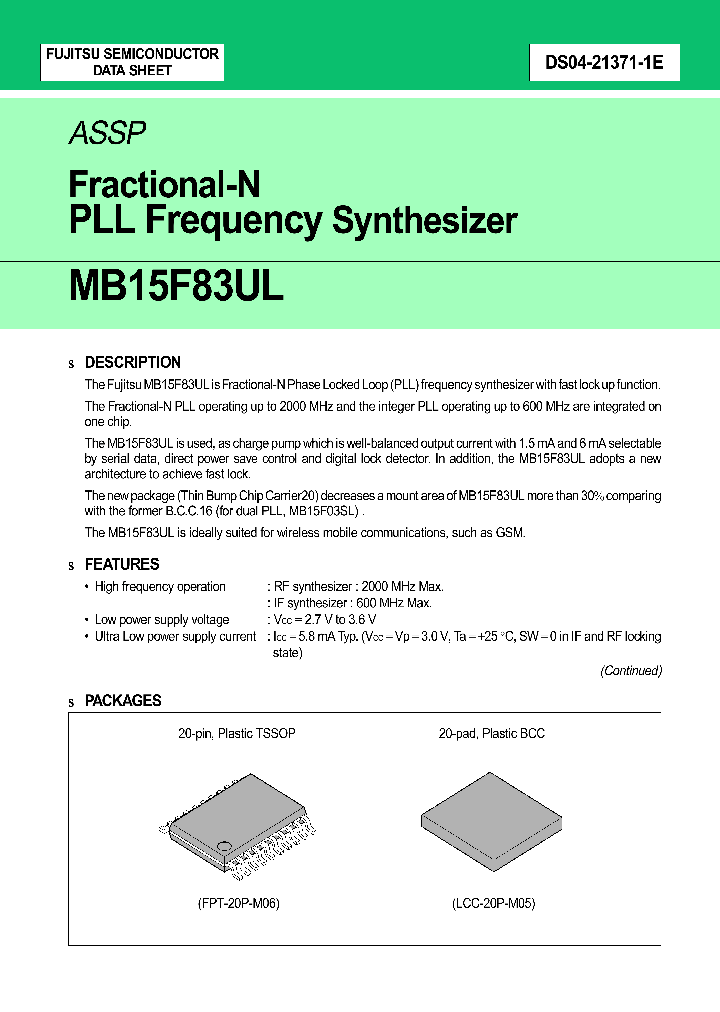 MB15F83ULPVA_2777572.PDF Datasheet
