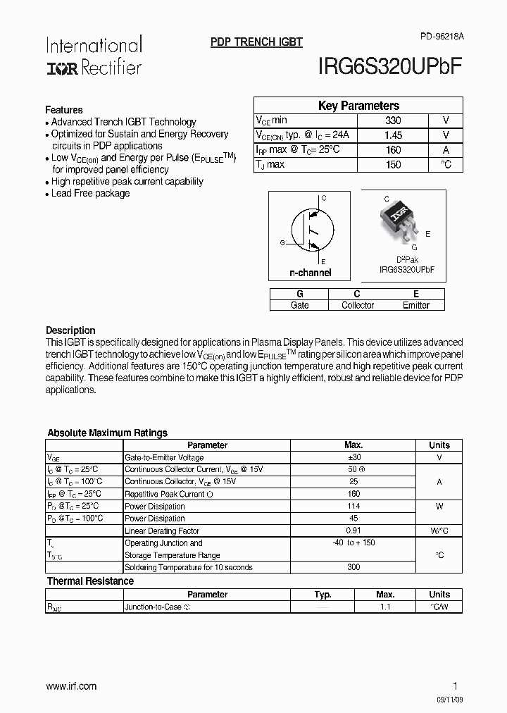 IRG6S320UPBF_2780187.PDF Datasheet
