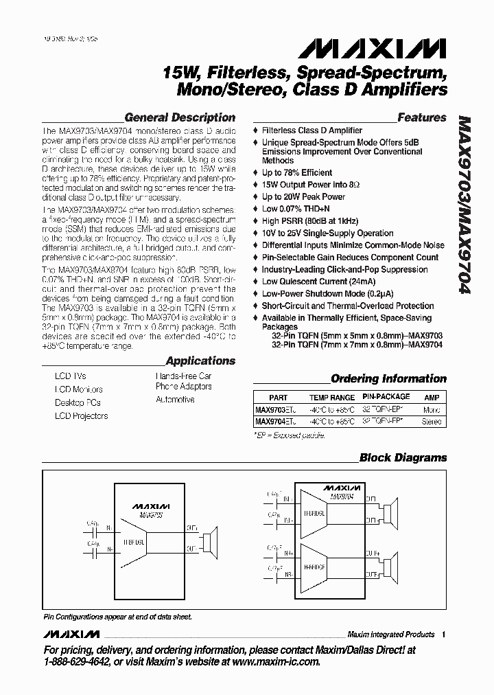 MAX9703_2783746.PDF Datasheet