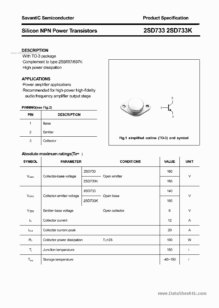 2SD733_2784775.PDF Datasheet