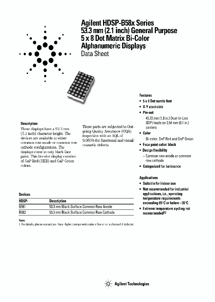 HDSP-B582_2786840.PDF Datasheet