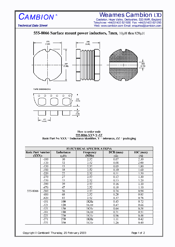 555-8066_2790317.PDF Datasheet