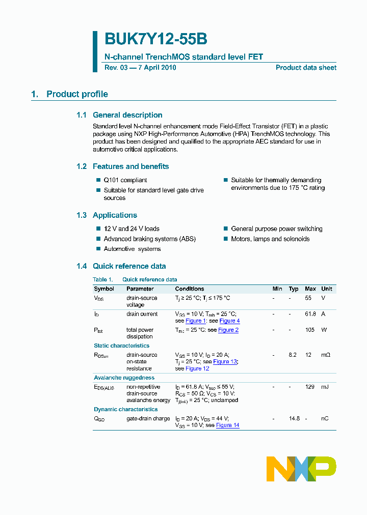BUK7Y12-55B_2791943.PDF Datasheet