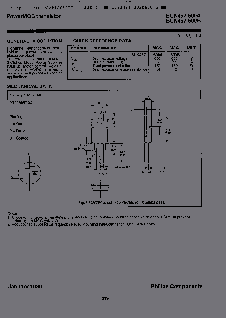 BUK457-600A_2806878.PDF Datasheet
