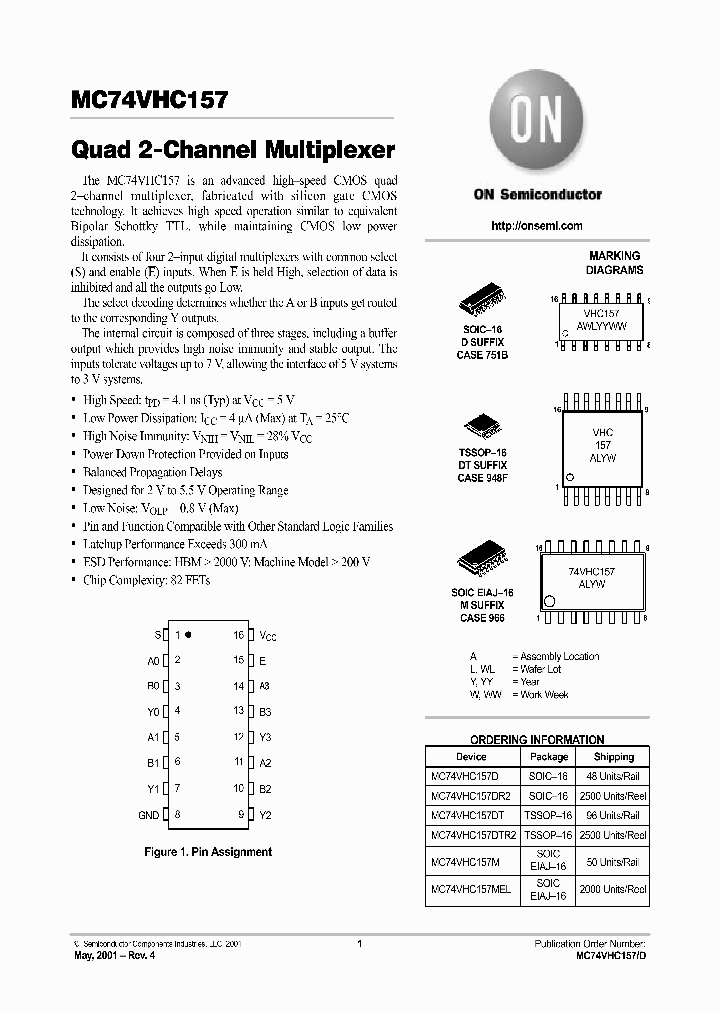 MC74VHC157-D_2809193.PDF Datasheet