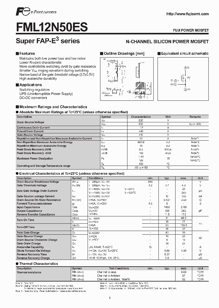 FML12N50ES_2810496.PDF Datasheet