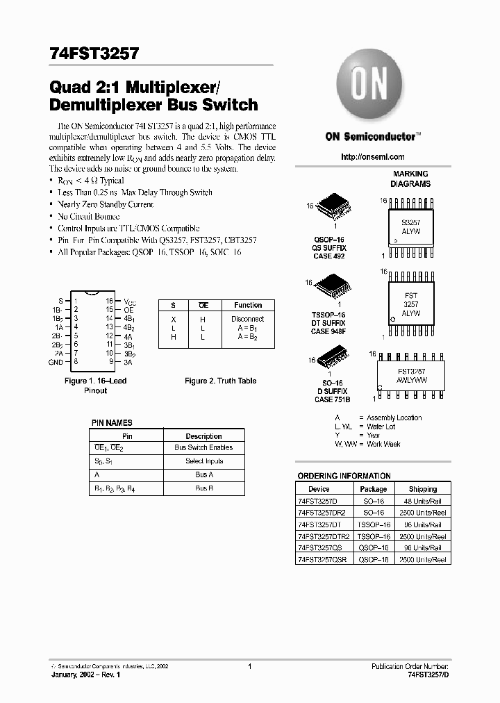 74FST3257-D_2809177.PDF Datasheet