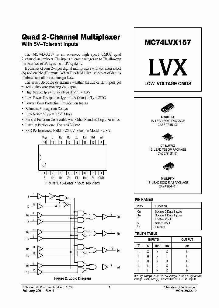 MC74LVX157-D_2809191.PDF Datasheet