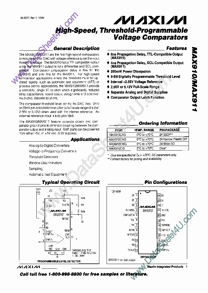 MAX910_2814136.PDF Datasheet