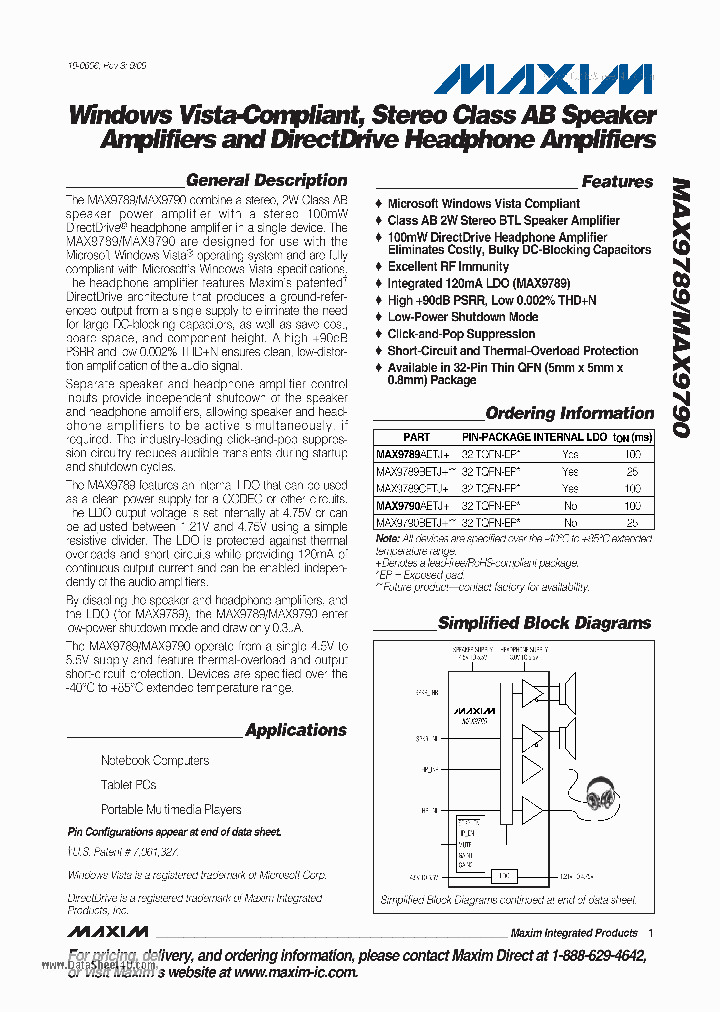 MAX9789_2818373.PDF Datasheet