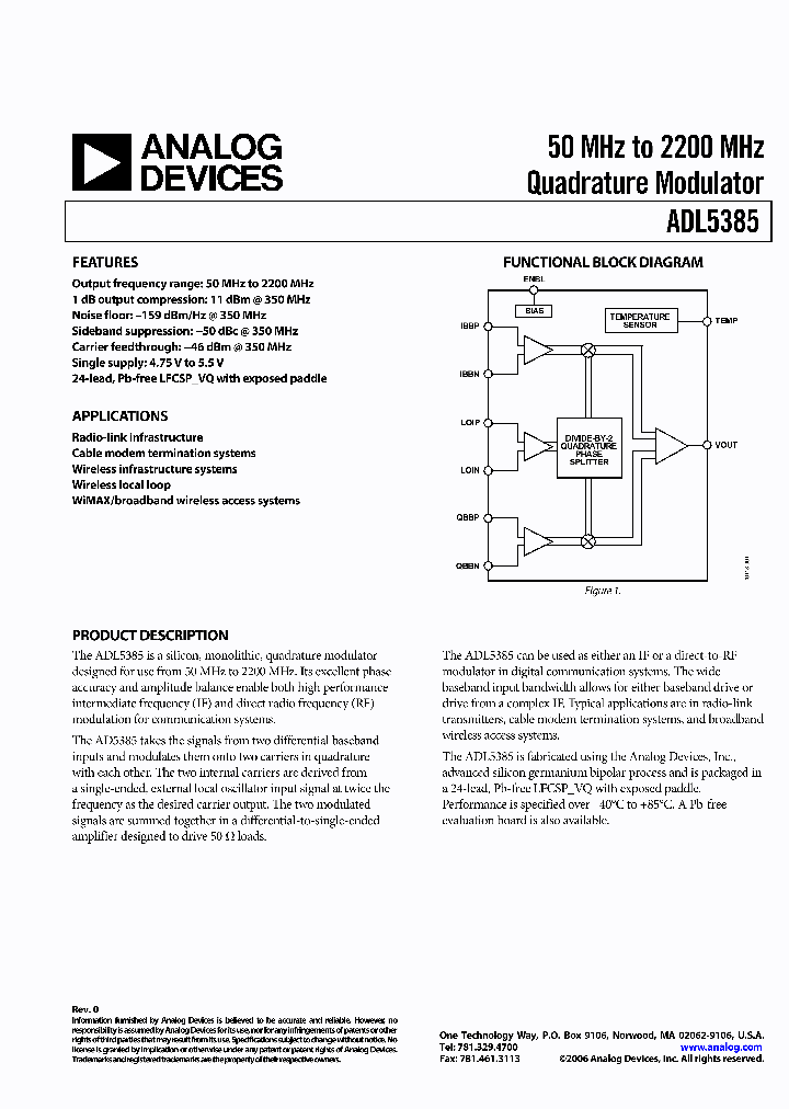 ADL5385ACPZ-WP_2829235.PDF Datasheet
