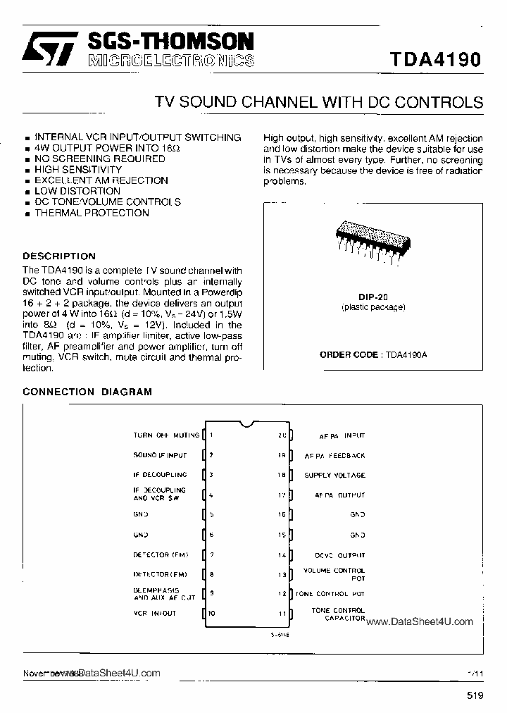 TDA4190_2842647.PDF Datasheet